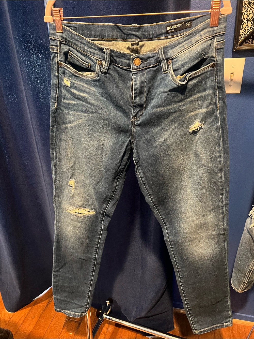 Blank NYC Women’s Distressed Blue Jeans